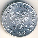 1 грош 1949 г. Польша(18) -6491 - реверс