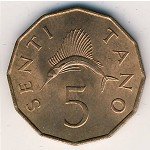 5 сенти 1976 г. Танзания(20) - 458 - аверс