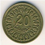 20 миллимов 1983 г. Тунис(22) - 116 - аверс