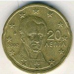 20 центов 2002 г. Греция(7) - 11529 - реверс