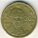 20 центов 2002 г. Греция(7) - 11529 - реверс