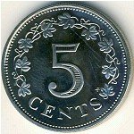 5 центов 1972 г. Мальта(14) -21569 - аверс