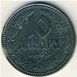10 динаров 1943 г. Сербия(19) -603 - аверс