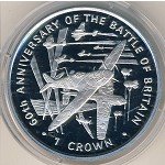 1 крона 2000 г.   Остров Мэн  (15) - 8204 - аверс