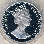 1 крона 2000 г.   Остров Мэн  (15) - 8204 - реверс