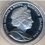 2 фунта 2008 г. Южная Джорджия и Южные Сэндвичевы острова(27) -1000 - реверс