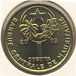1 угия 2003 г. Мавритания(13) - 709 - аверс