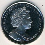1 крона 2008 г. Фолклендские острова(24) -2562 - реверс
