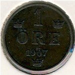 1 эре 1907 г. Швеция(31) - 5354 - аверс