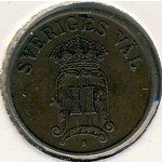 1 эре 1907 г. Швеция(31) - 5354 - реверс