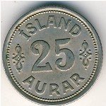 25 эйре 1940 г. Исландия(10) - 1061 - аверс