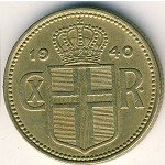 1 крона 1940 г. Исландия(10) - 1061 - реверс