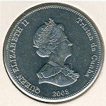 25 пенсов 2008 г. Тристан-да-Кунья(22) -4381: - аверс