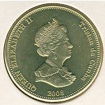 20 пенсов 2008 г. Тристан-да-Кунья(22) -4381: - аверс