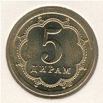 5 дирам 2006 г. Таджикистан(20) - 1882 - аверс