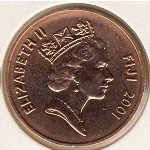 2 цента 1995 г. Фиджи(24) -522 - реверс