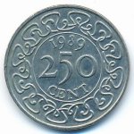 250 центов 1989 г. Суринам(20) -492 - аверс