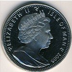 1 крона 2005 г.   Остров Мэн  (15) - 8204 - реверс