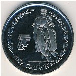 1 крона 2005 г.   Остров Мэн  (15) - 8204 - аверс