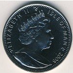 1 крона 2005 г.   Остров Мэн  (15) - 8204 - реверс