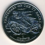 1 крона 2007 г.   Остров Мэн  (15) - 8204 - аверс