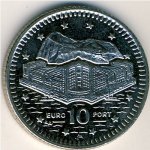 10 пенсов 2000 г. Гибралтар(6) - 3582 - аверс