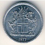 1 крона 1977 г. Исландия(10) - 1061 - реверс