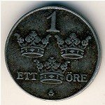 1эре 1943 г. Швеция(31) - 5354 - аверс