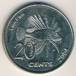 20 центов 2004 г. Кокосовые острова(12) -440 - аверс