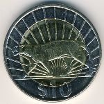 10 песо 2011 г. Уругвай(23) -562 - аверс
