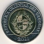 10 песо 2011 г. Уругвай(23) -562 - реверс