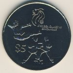 5 долларов 1993 г. Сингапур(19) - 3227 - аверс