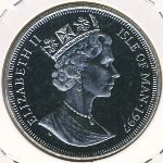 1 крона 1997 г.   Остров Мэн  (15) - 8204 - реверс