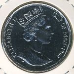 1 крона 1994 г.   Остров Мэн  (15) - 8204 - реверс