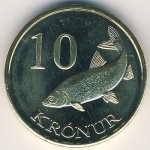 10 крон 2011 г. Фарерские острова (22) - 960 - аверс