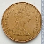 1 доллар 1988 г. Канада(11) -6784 - реверс