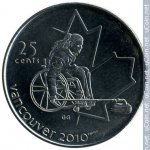 25 центов 2007 г. Канада(11) -6784 - реверс