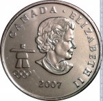 25 центов 2007 г. Канада(11) -6784 - аверс