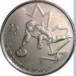25 центов 2007 г. Канада(11) -6784 - реверс