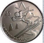 25 центов 2007 г. Канада(11) -6784 - реверс
