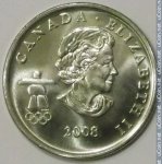 25 центов 2008 г. Канада(11) -6784 - аверс