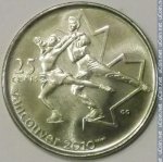 25 центов 2008 г. Канада(11) -6784 - реверс