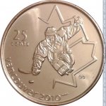 25 центов 2009 г. Канада(11) -6784 - реверс