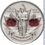 25 центов 2010 г. Канада(11) -6784 - реверс
