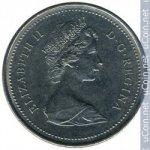 25 центов 1973 г. Канада(11) -6784 - реверс