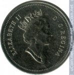 5 центов 2000 г. Канада(11) -6784 - реверс