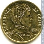 10 песо 2014 г. Чили(25) - 236 - реверс