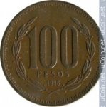 100 песо 2000 г. Чили(25) - 236 - аверс