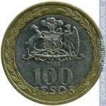 100 песо 2016 г. Чили(25) - 236 - аверс