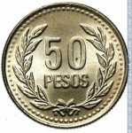 50 песо 2003 г. Колумбия(12) -681 - реверс